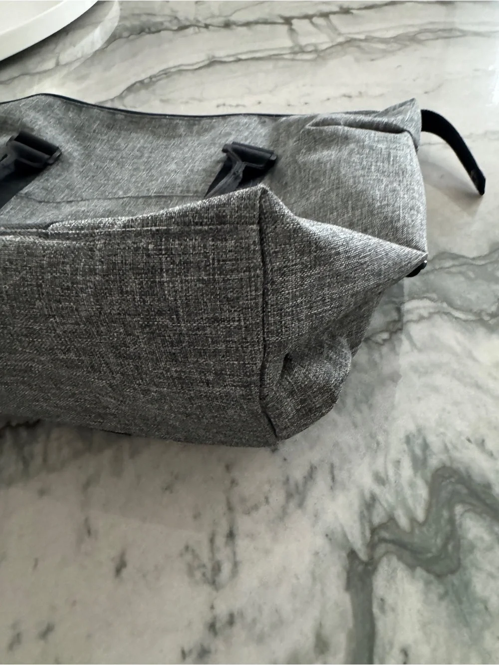 Herschel Supply Company Grey Weekender Tote with Black Straps